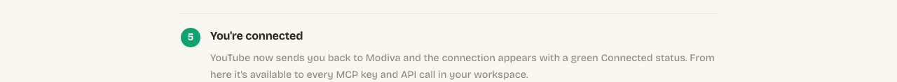 The Bluesky connection showing Connected